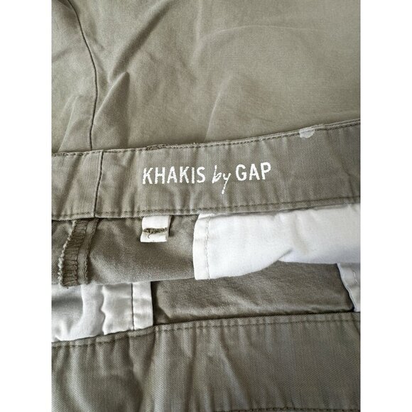 Gap Y2K Vintage Vibes Boyfriend Khaki Shorts Sz 12 Preppy Utility Coastal Beachy - Picture 6 of 15
